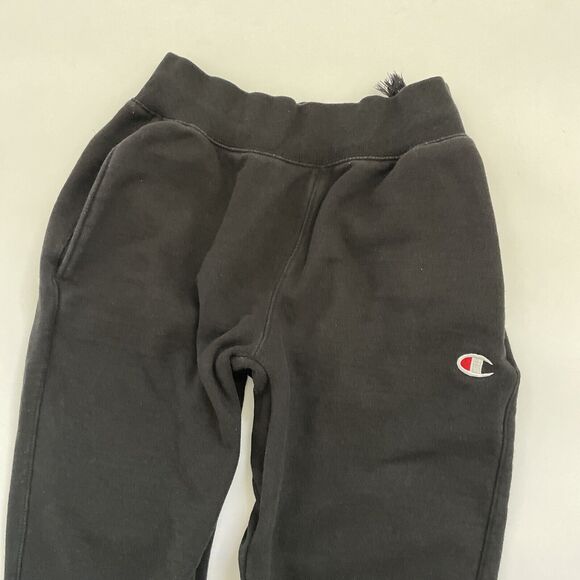 Champion Reverse Weave Jogger Sweatpants Size Small Black Streetwear Y2K 90s 80s - Picture 2 of 12